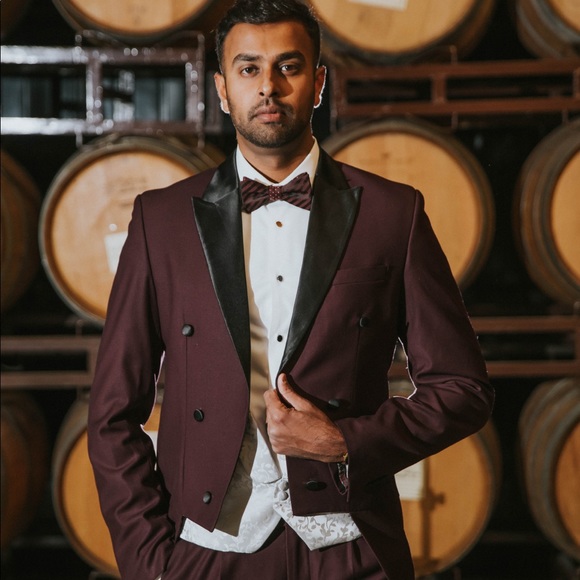 Dapper Burgundy Custom Made Tuxedo with Tail! - Picture 9 of 9